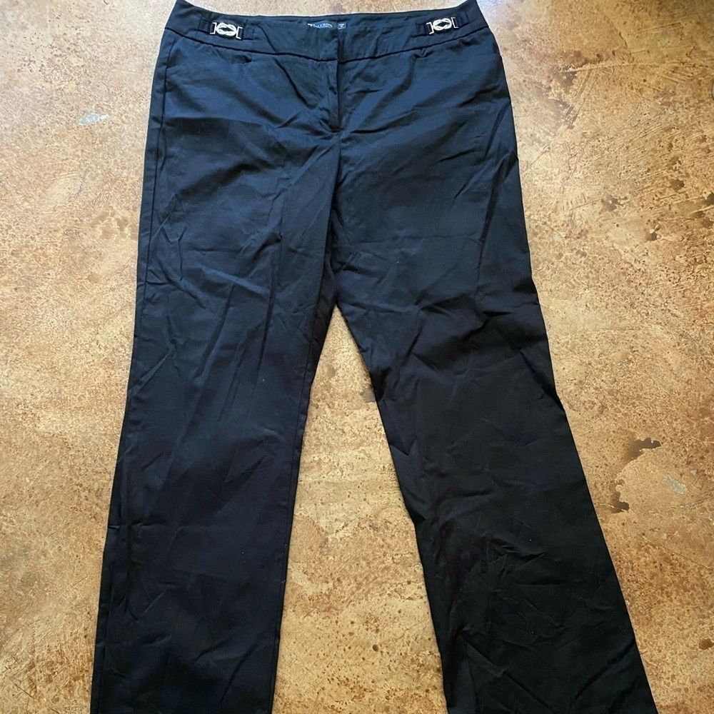 7th avenue Suiting straight leg black pants‎